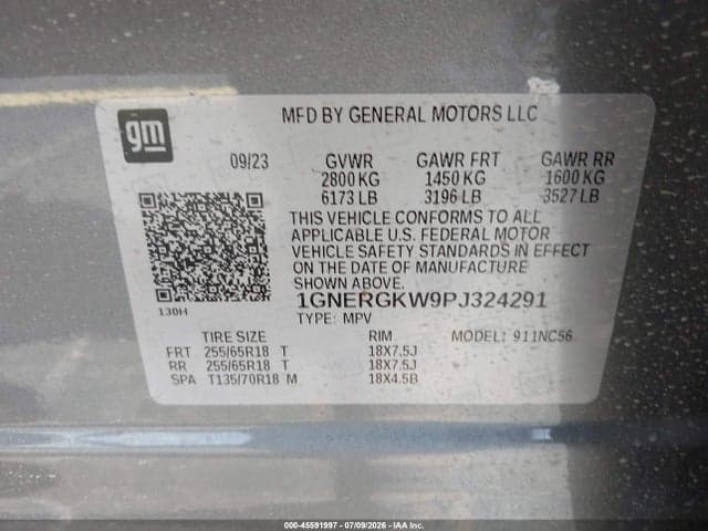 2023 CHEVROLET TRAVERSE FWD LT CLOTH 9