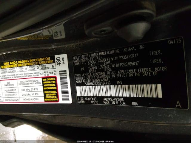 2025 TOYOTA SIENNA LE 9