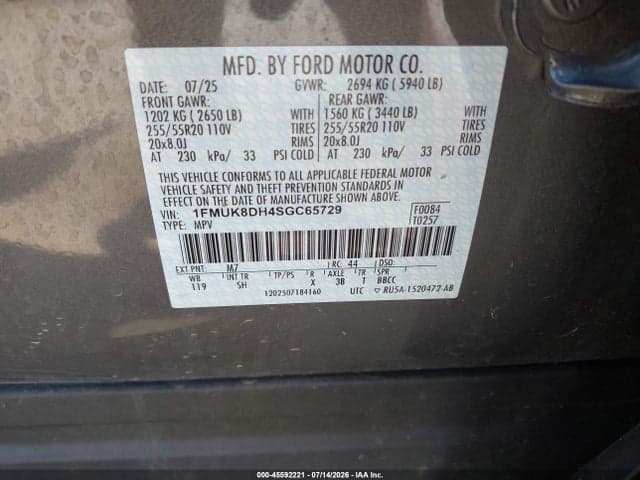 2025 FORD EXPLORER ACTIVE 9
