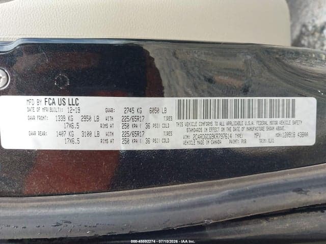 2019 DODGE GRAND CARAVAN SXT 9
