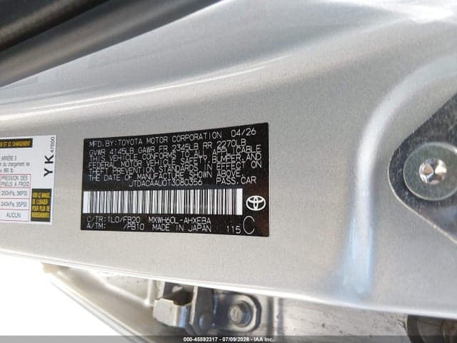 2026 TOYOTA PRIUS LE 9