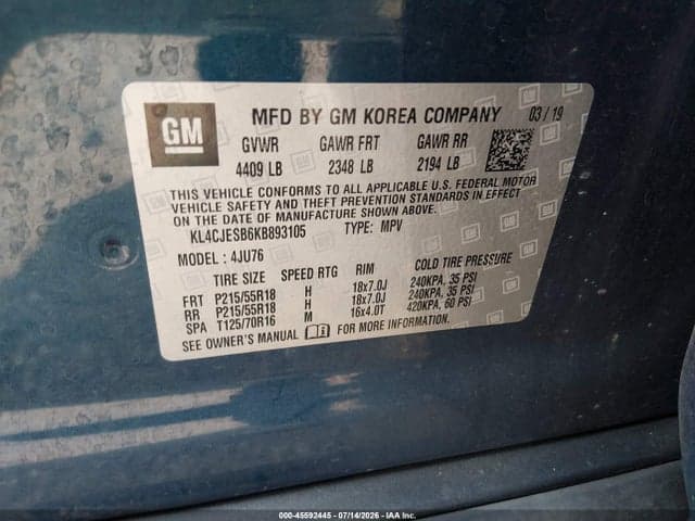2019 BUICK ENCORE AWD PREFERRED 9