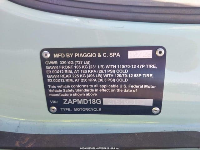 2026 VESPA PRIMAVERA/SPRINT 150 10