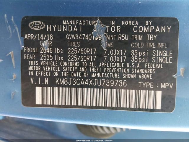 2018 HYUNDAI TUCSON SEL 9