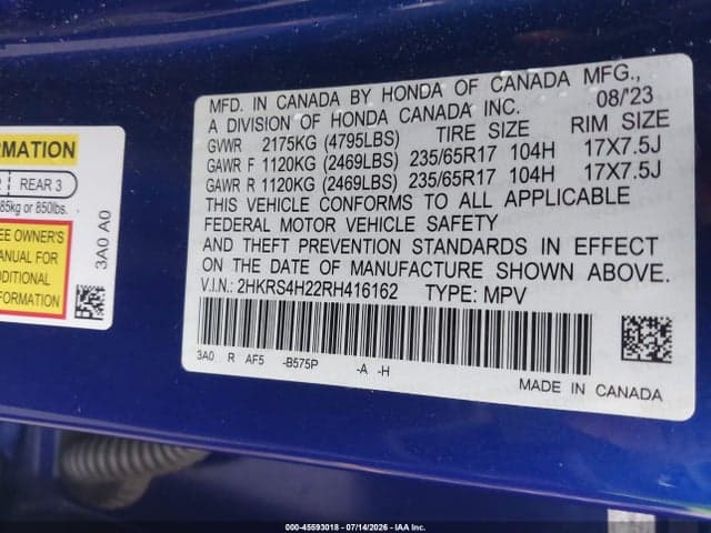 2024 HONDA CR-V LX AWD 9