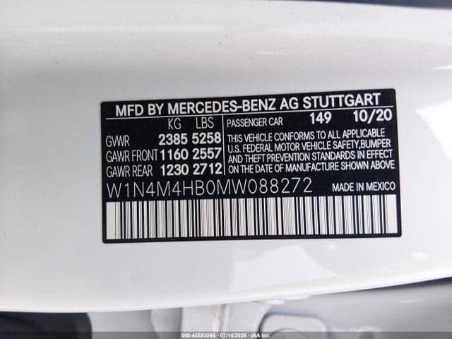 2021 MERCEDES-BENZ GLB 250 4MATIC 9