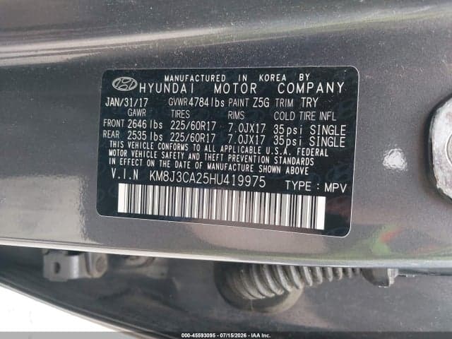 2017 HYUNDAI TUCSON ECO 9