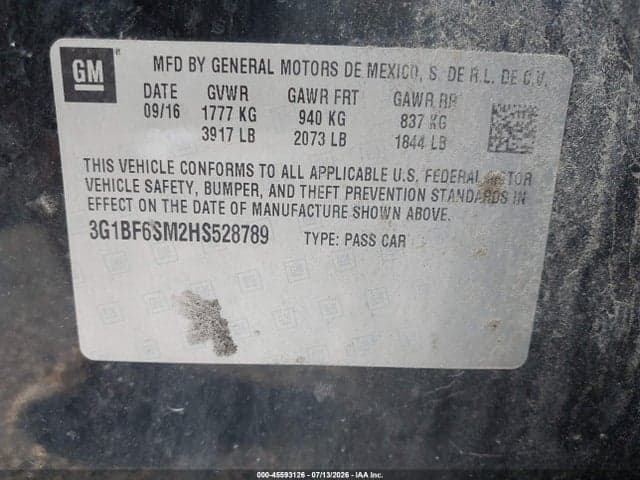 2017 CHEVROLET CRUZE PREMIER AUTO 9