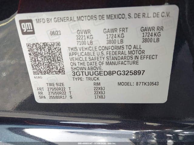 2023 GMC SIERRA 1500 4WD SHORT BOX DENALI 9