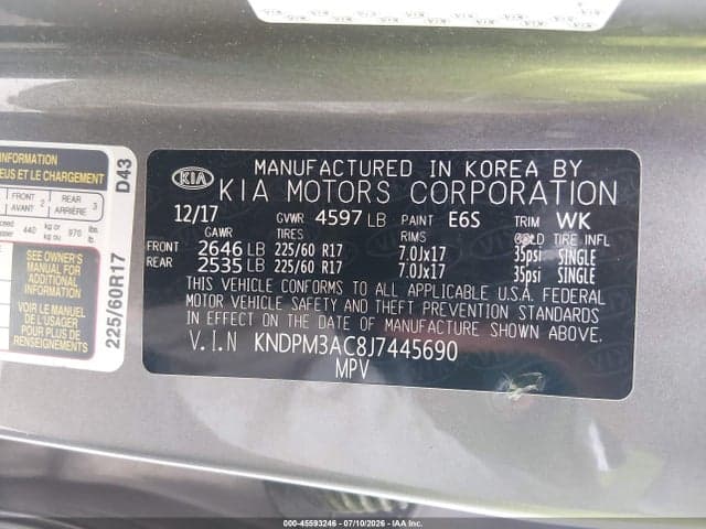 2018 KIA SPORTAGE LX 9