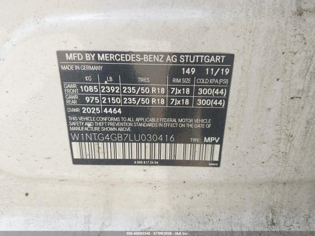 2020 MERCEDES-BENZ GLA 250 4MATIC 9