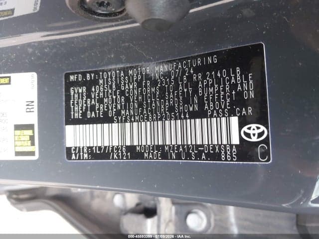 2024 TOYOTA COROLLA SE 9