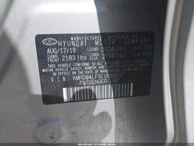 2020 HYUNDAI ELANTRA VALUE EDITION 9