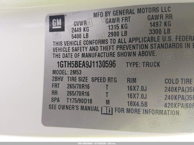 2018 GMC CANYON 9