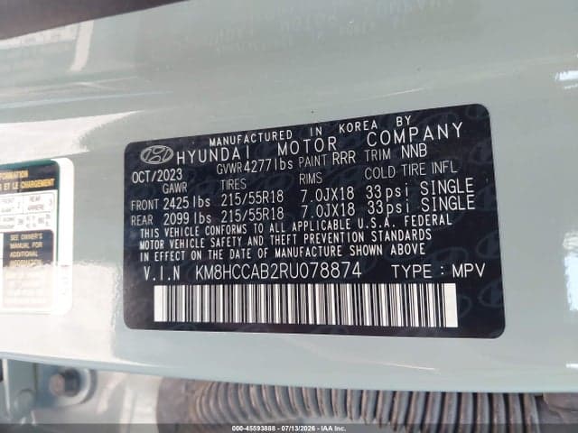 2024 HYUNDAI KONA SEL 9