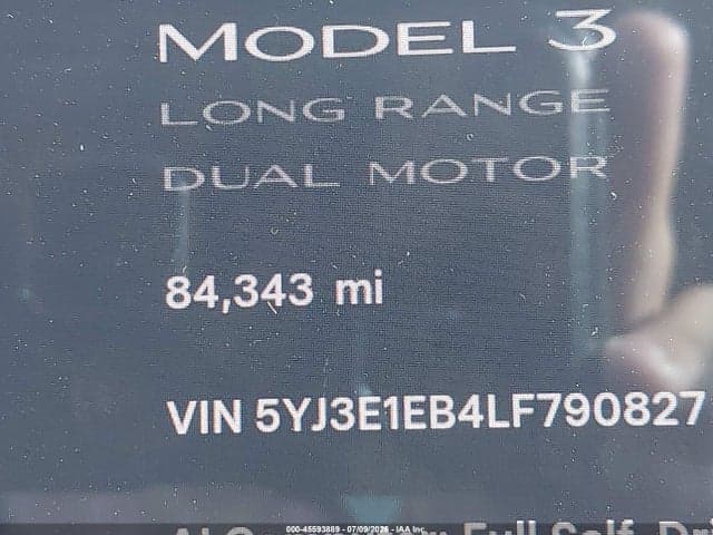 2020 TESLA MODEL 3 LONG RANGE DUAL MOTOR ALL-WHEEL DRIVE 15