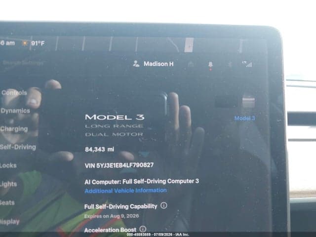 2020 TESLA MODEL 3 LONG RANGE DUAL MOTOR ALL-WHEEL DRIVE 7