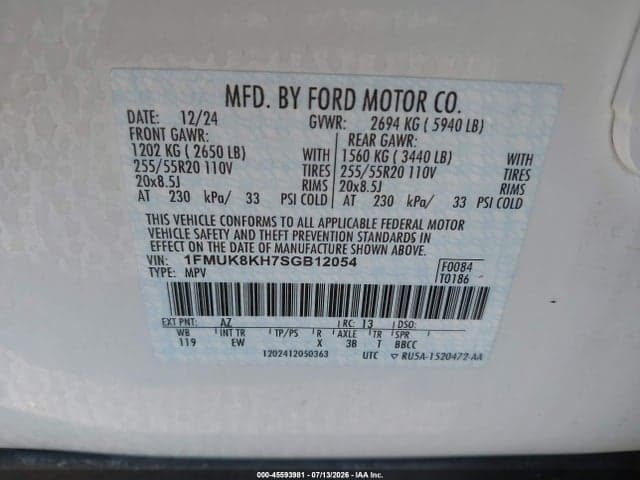 2025 FORD EXPLORER ST-LINE 9