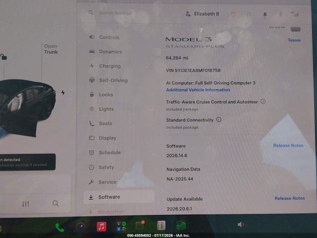 2021 TESLA MODEL 3 STANDARD RANGE PLUS REAR-WHEEL DRIVE 18