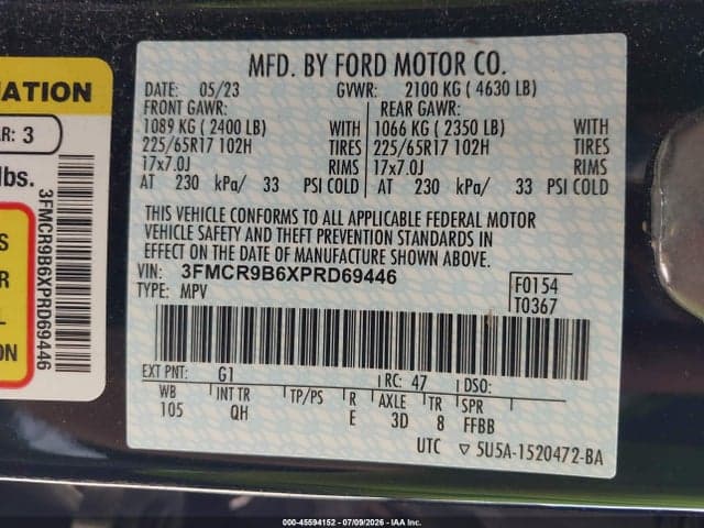 2023 FORD BRONCO SPORT BIG BEND 9