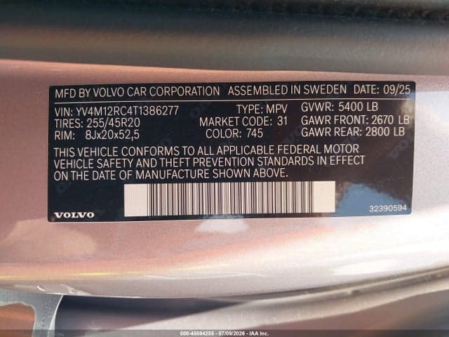 2026 VOLVO XC60 B5 PLUS 9