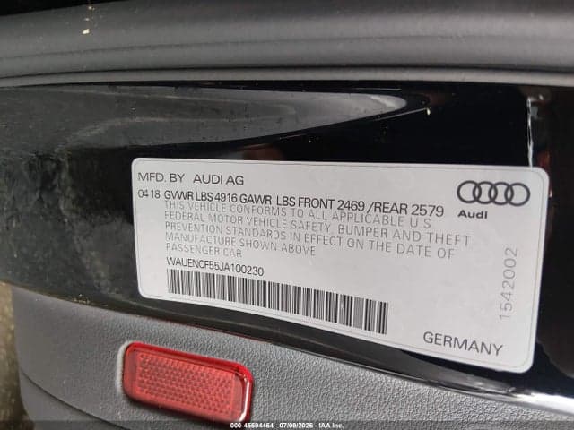 2018 AUDI A5 2.0T PREMIUM 9