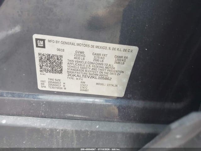 2019 GMC TERRAIN SLE 9