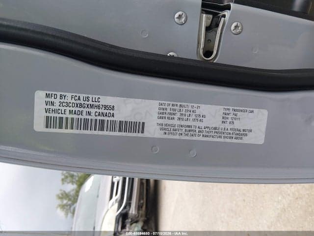 2021 DODGE CHARGER SXT RWD 9