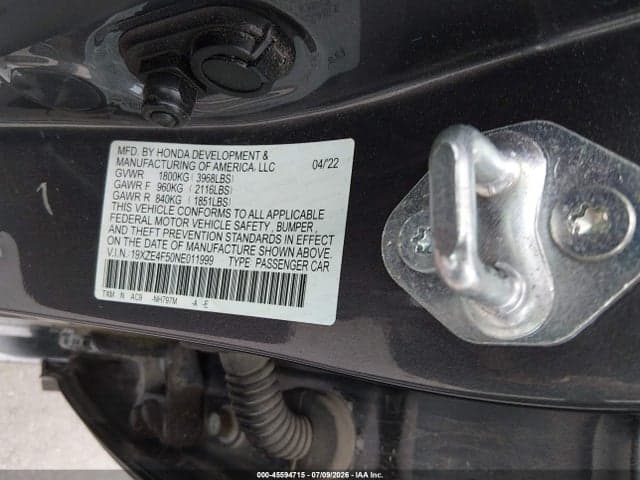 2022 HONDA INSIGHT EX 9