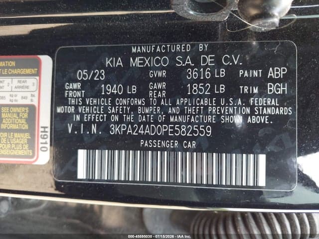 2023 KIA RIO S 9