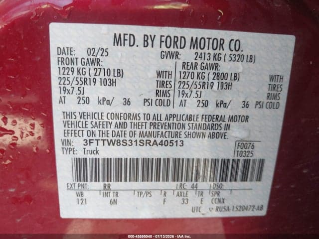 2025 FORD MAVERICK LARIAT 9