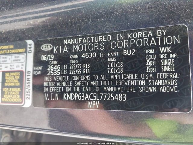 2020 KIA SPORTAGE S 9
