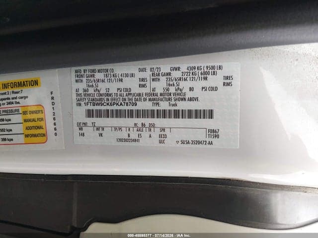 2023 FORD E-TRANSIT-350 9