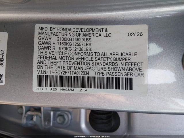 2026 HONDA ACCORD HYBRID SPORT-L 9