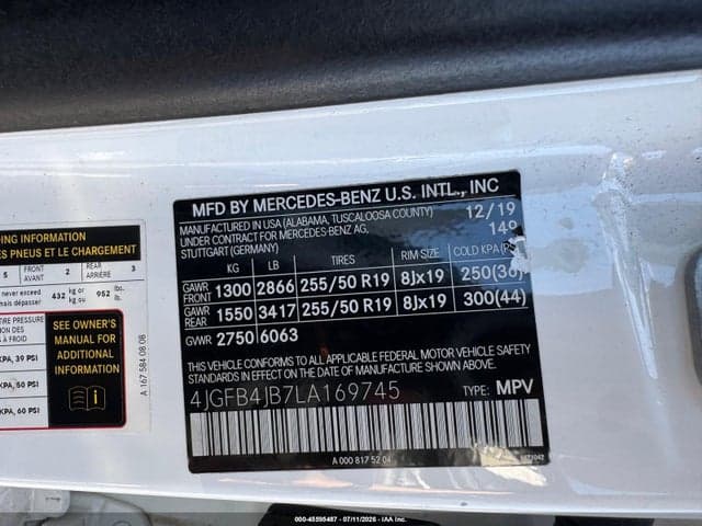2020 MERCEDES-BENZ GLE 350 9