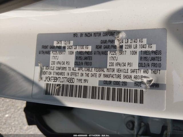 2020 MAZDA CX-5 SPORT 9