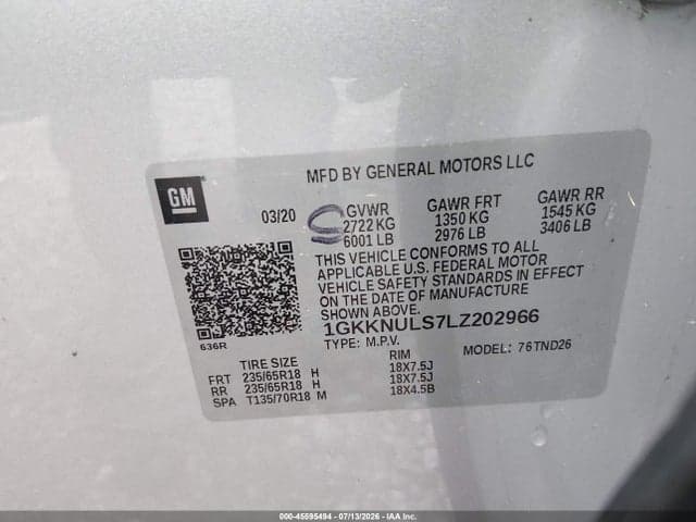 2020 GMC ACADIA AWD SLT 9
