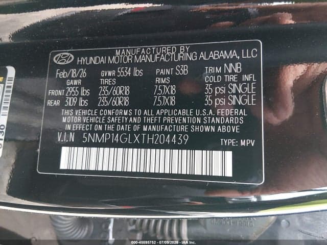2026 HYUNDAI SANTA FE SE 9