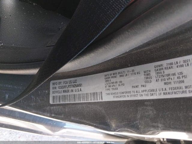 2026 RAM 1500 REBEL 4X4 5'7 BOX 9