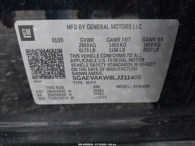 2020 BUICK ENCLAVE AWD ESSENCE 9