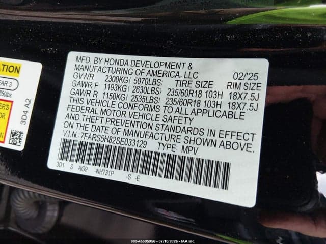 2025 HONDA CR-V HYBRID SPORT-L 9