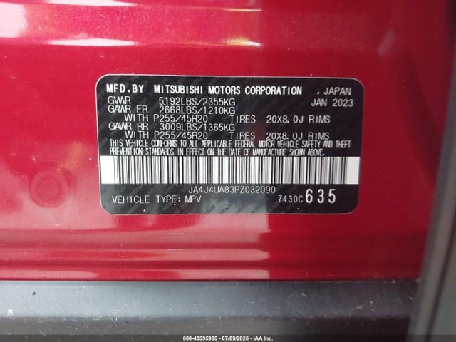 2023 MITSUBISHI OUTLANDER RALLIART S-AWC/SE 2.5 S-AWC/SE BLACK EDITION S-AWC/SE SPECIAL EDITIONT S-AWC 9