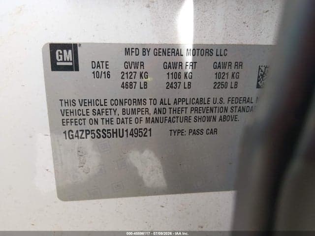 2017 BUICK LACROSSE ESSENCE 9