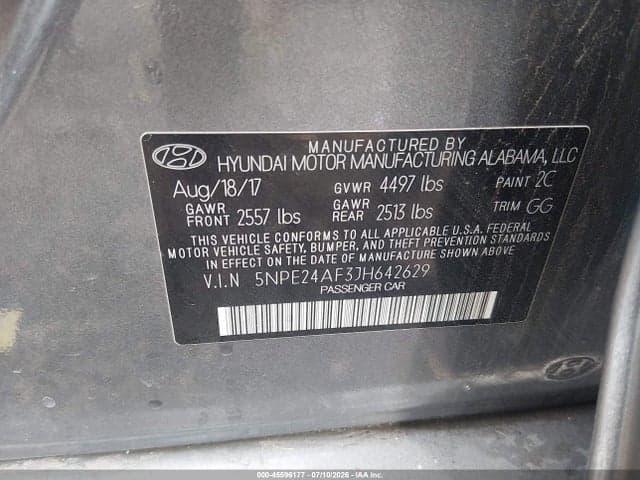 2018 HYUNDAI SONATA SE 9