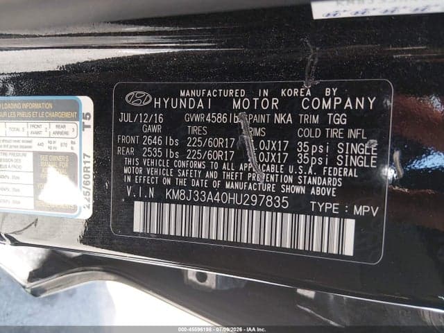 2017 HYUNDAI TUCSON SE 9
