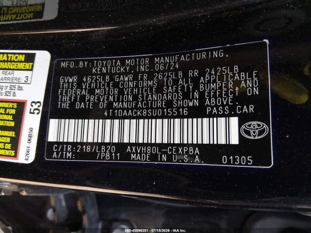 2025 TOYOTA CAMRY XSE 9