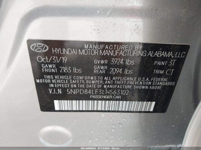 2020 HYUNDAI ELANTRA SEL 9