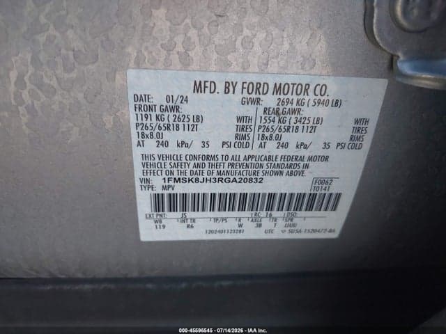 2024 FORD EXPLORER TIMBERLINE 9