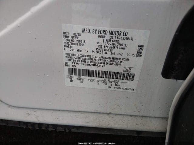 2018 FORD EDGE SEL 3