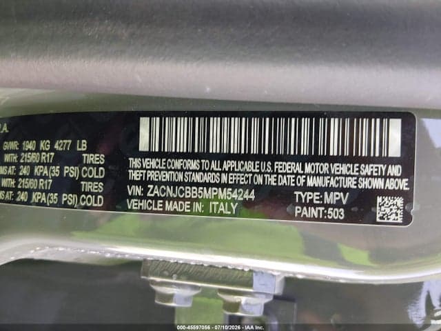 2021 JEEP RENEGADE LATITUDE FWD 9